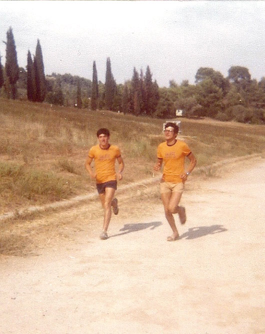 1978 - La maglia dei GALECC ad Olimpia (Grecia)